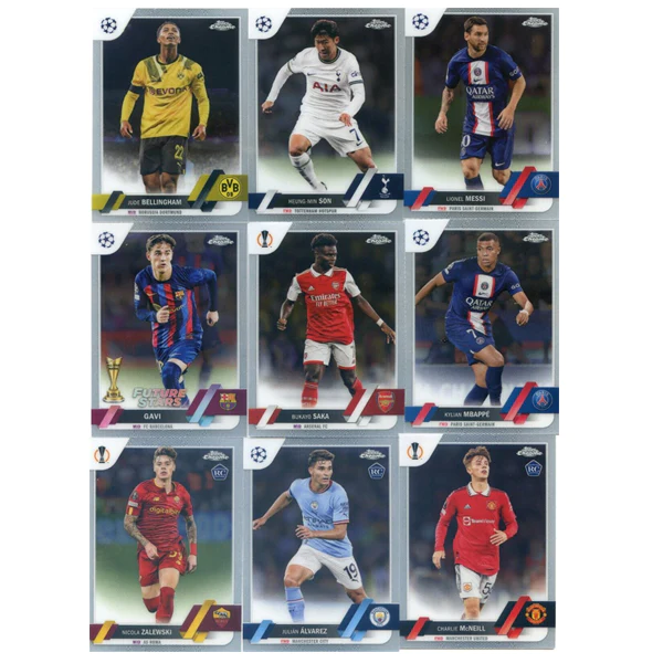 Topps Chrome UEFA Club Competitions Hobby Lite Trading Card Pack 22/23 (4 Cards)