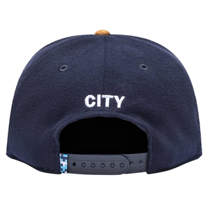 Fan Ink Manchester City Lafayette Snapback Hat (Navy/Brown)