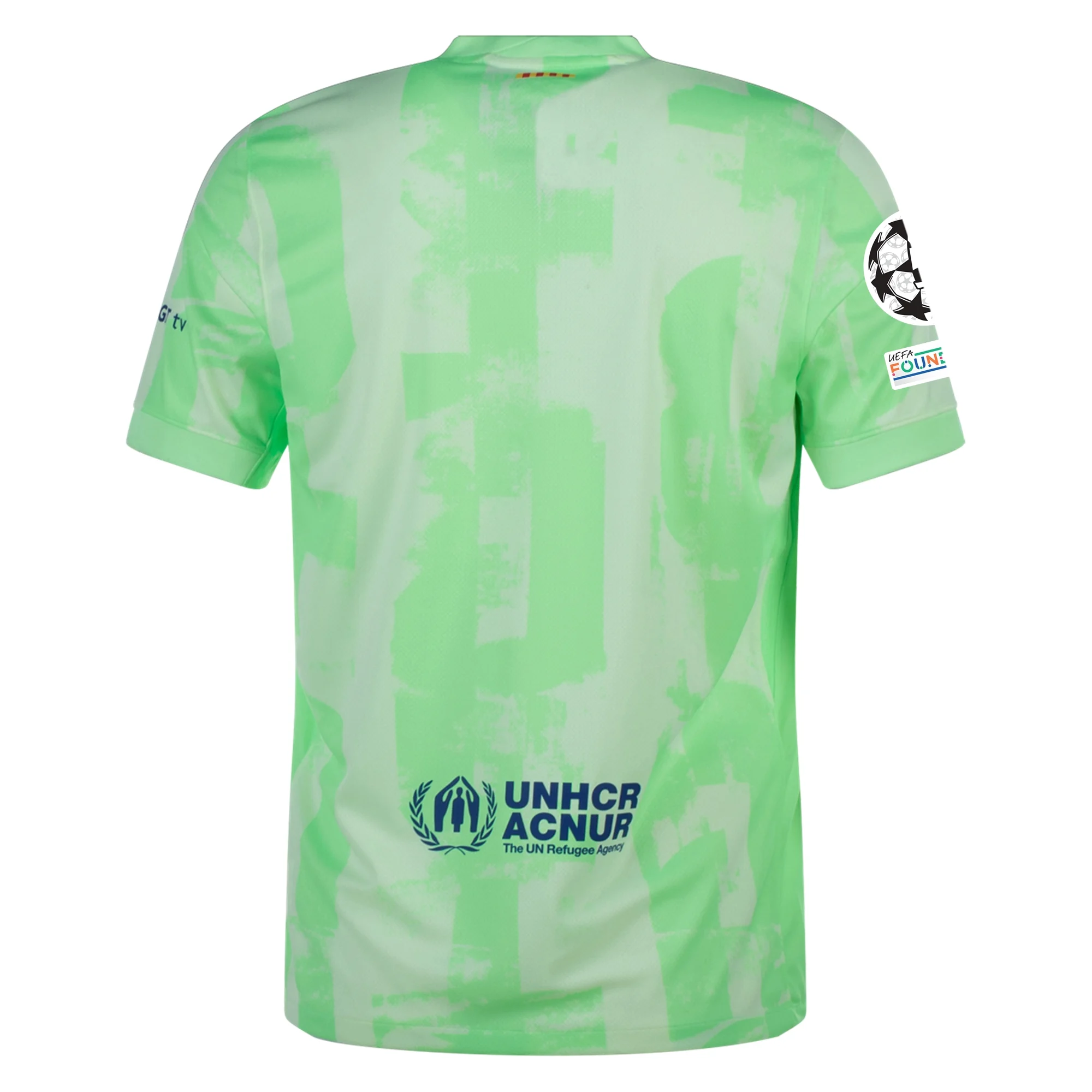 Nike Barcelona Third Jersey w/ Champions League Patches 24/25 (Barely - Soccer Wearhouse