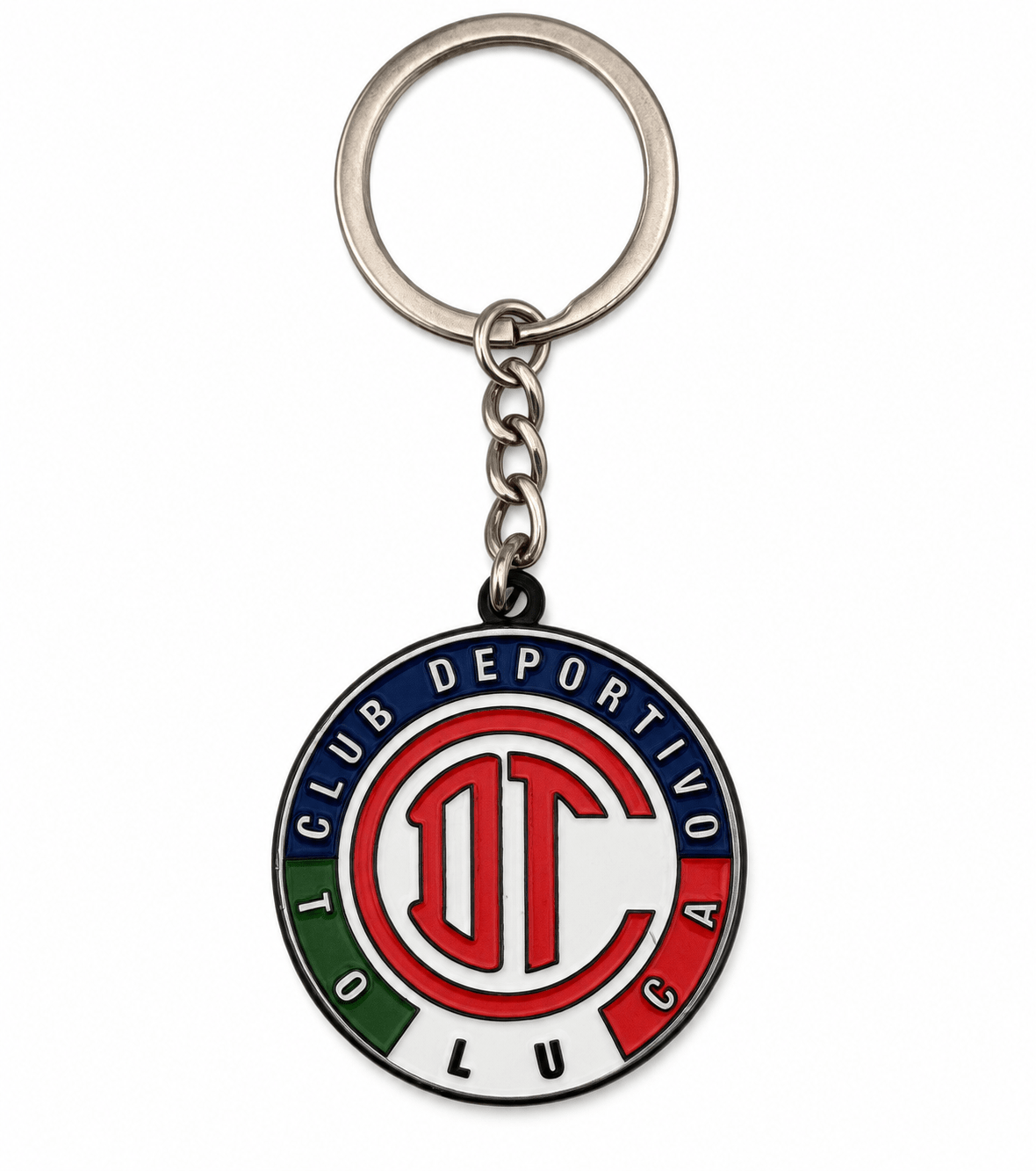 Club Deportivo Toluca FC Double Sided Metal Crest Keychain | SoccerWearhouse