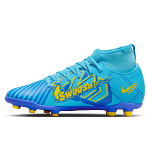 Nike Jr. Superfly 9 Club KM FG/MG Soccer Cleats (Baltic Blue/White)