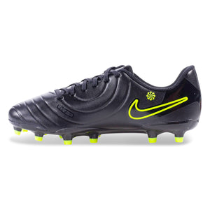 Nike Jr. Legend 10 Club FG/MG Soccer Cleats (Black/Volt)