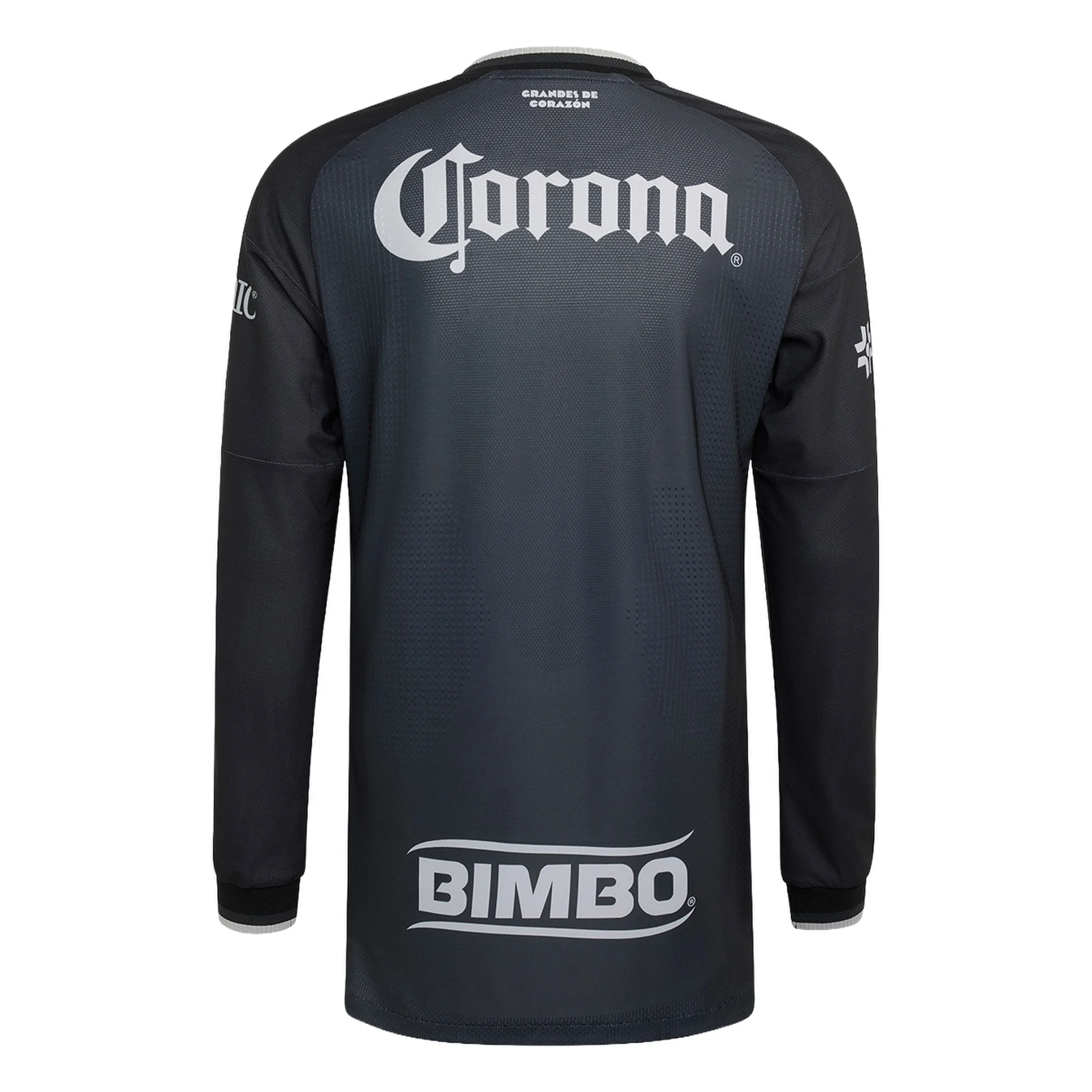 adidas Club America Authentic Long Sleeve Away Jersey 26/27 (Black/Carbon)