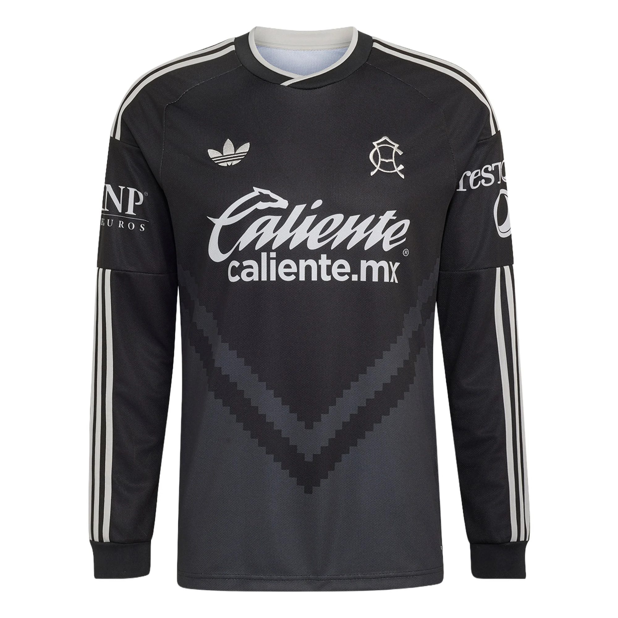adidas Club America Long Sleeve Away Jersey 26/27 (Black/Carbon)