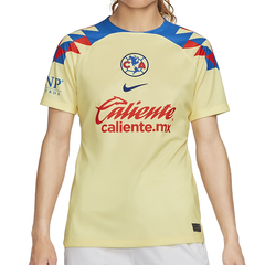 Nike Club America Custom Name Home Jersey w/ Liga MX Patch 23/24 (Lemon Chiffon/Blue Jay) Size L