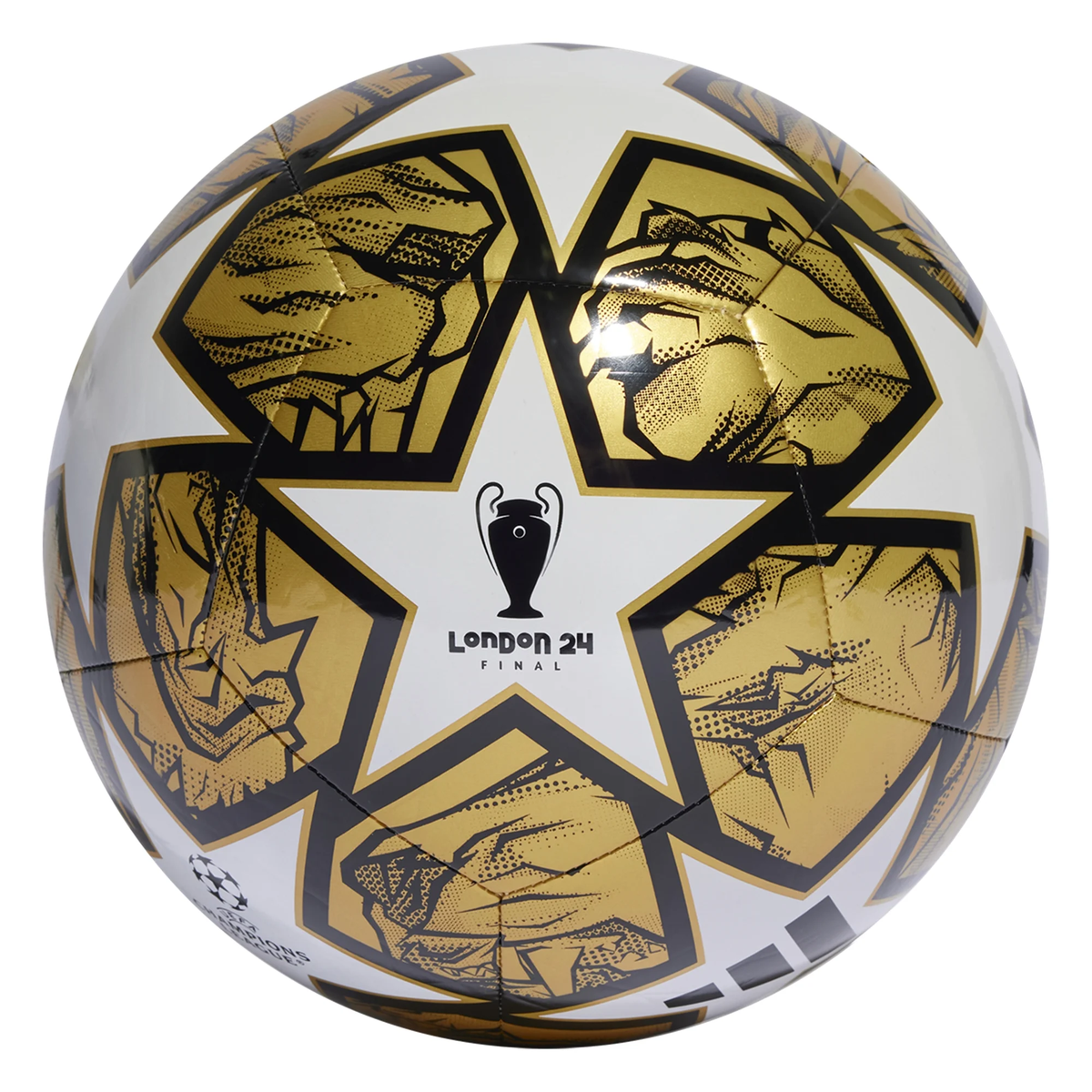 Adidas Uefa Champions League Club Ball White Gold Black Soccer