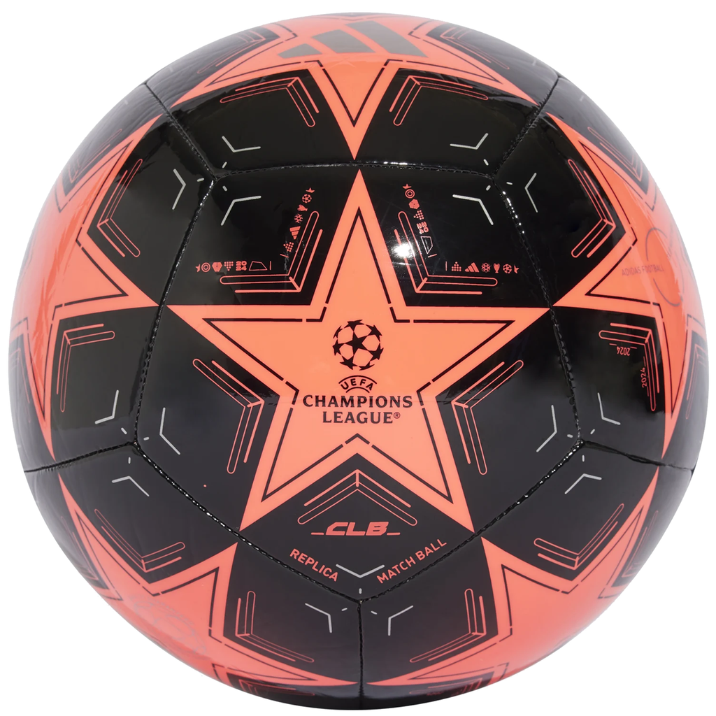 adidas UCL Club Ball 24/25 (Turbo/Black/Silver Metallic) - Soccer Wearhouse