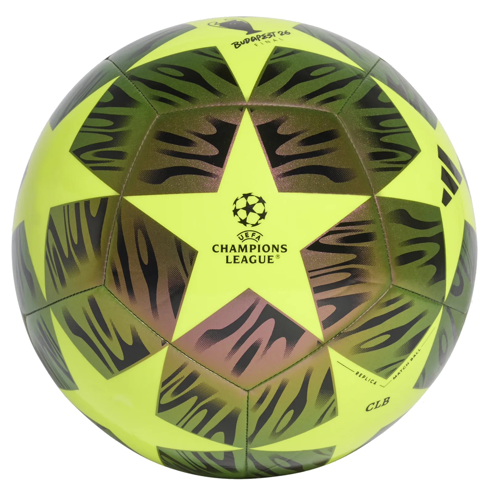 adidas UCL Club Final Ball 25/26 (Black/Solar Yellow)