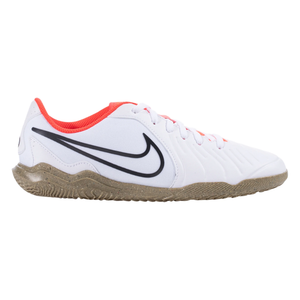 Nike Jr. Legend 10 Club Indoor Soccer Shoes (White/Black-Bright Crimson)