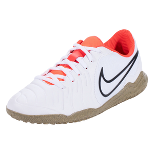 Nike Jr. Legend 10 Club Indoor Soccer Shoes (White/Black-Bright Crimson)