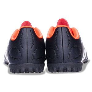 adidas Predator League Laceless Turf Soccer Shoes (Core Black/White/Solar Red)