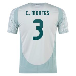 adidas Mexico Cesar Montes Away Jersey 24/25 (Linen Green)