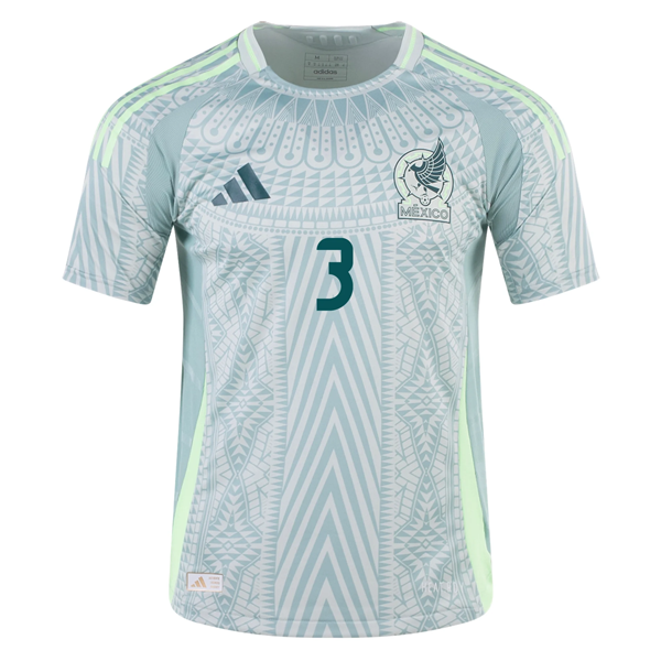 adidas Mexico Cesar Montes Away Jersey 24/25 (Linen Green)