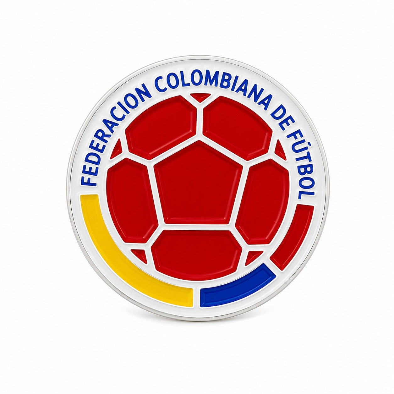 Colombian Football Federation Logo Enamel Pin (White) | SoccerWearhouse