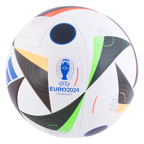 adidas UEFA Euro 2024 Competition Ball (White/Black/Glory Blue