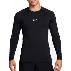 Nike Pro Dri Fit Slim Long Sleeve Fitness Top (Black)