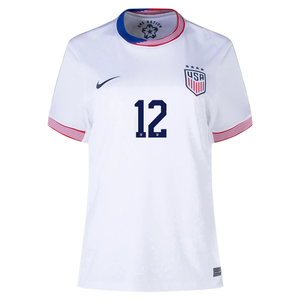 Nike Womens United States Alana Simone Cook Home Jersey 24/25 (White)