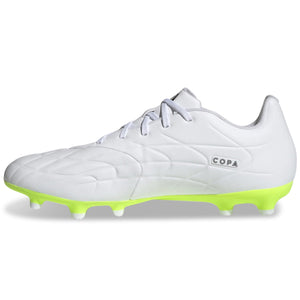 adidas Copa Pure.3 Firm Ground Soccer Cleats (White/Lucid Lemon)
