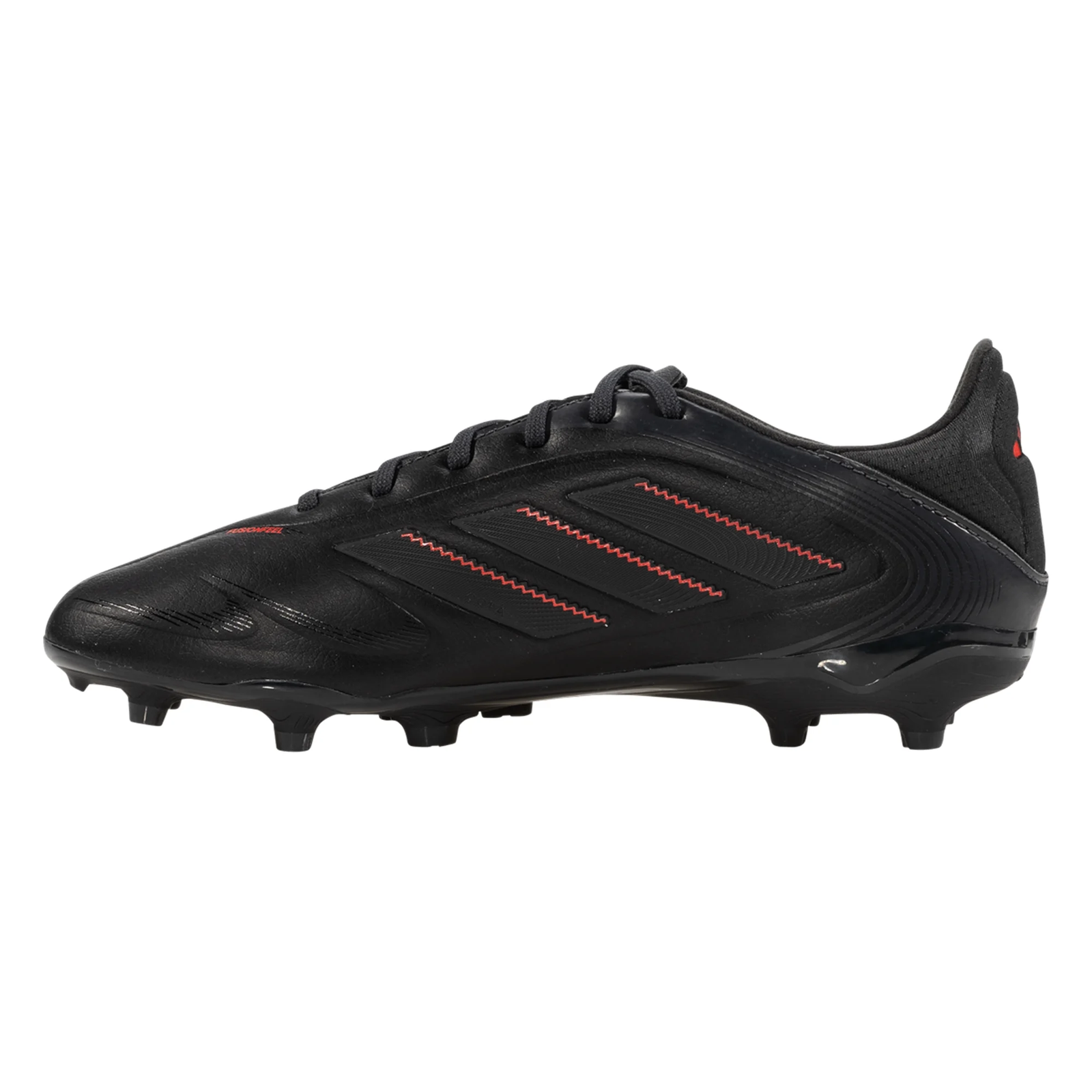 adidas Jr. Copa Pure III League FG/MG Soccer Cleats (Black/Carbon/Lucid Red)