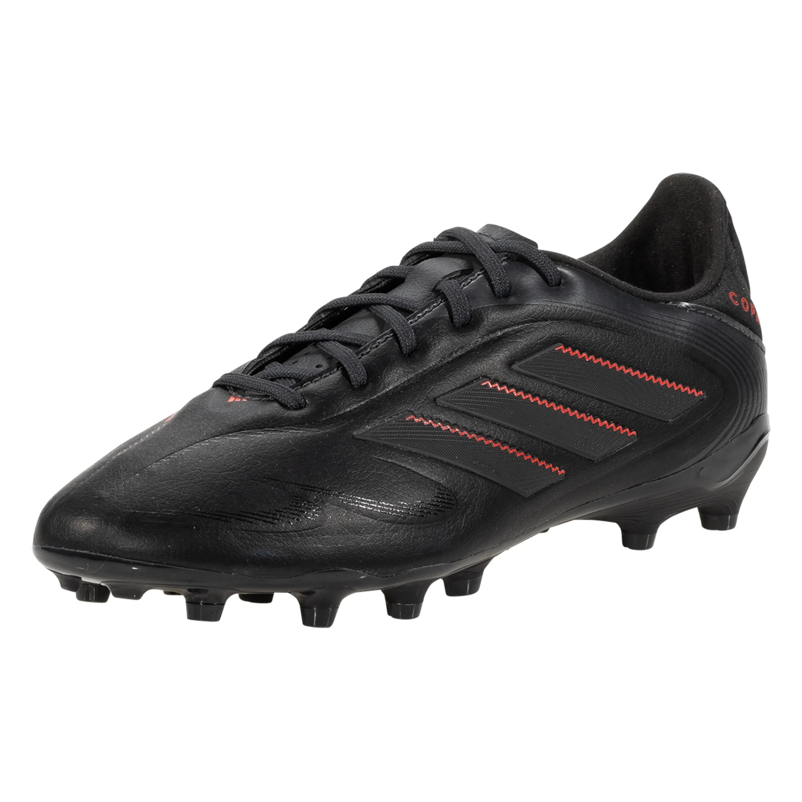 adidas Jr. Copa Pure III League FG/MG Soccer Cleats (Black/Carbon/Lucid Red)