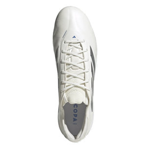 adidas Copa Pure III Elite FG Soccer Cleats (White/Silver Metallic/Bright Royal)