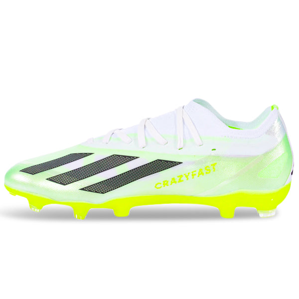 adidas X Crazyfast.2 Firm Ground Soccer Cleats (White/Core Black/Lucid ...