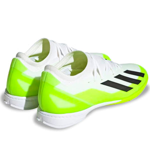 adidas Crazyfast.3 Indoor Shoes (White/Lucid Lemon)