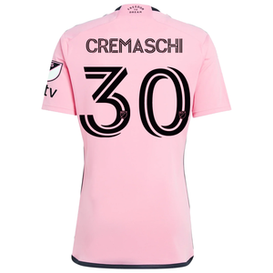 adidas Inter Miami Benjamin Cremaschi Royal Caribbean Home Jersey w/ MLS + Apple TV Patches 24/25 (Easy Pink)