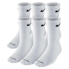 Nike Everyday Plus 6-Pack Crew Sock (White)