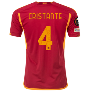 adidas Roma Bryan Cristante Home Jersey w/ Europa League Patches 23/24 (Team Victory Red)