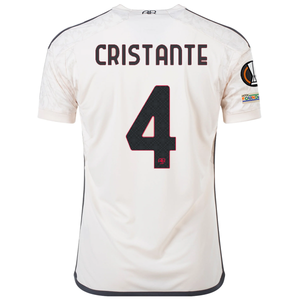 adidas A.S Roma Bryan Cristante Away Jersey w/ Europa League Patches 23/24 (Beige)