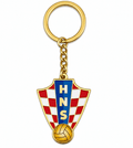 Croatia National Team Double Sided Metal Crest Keychain
