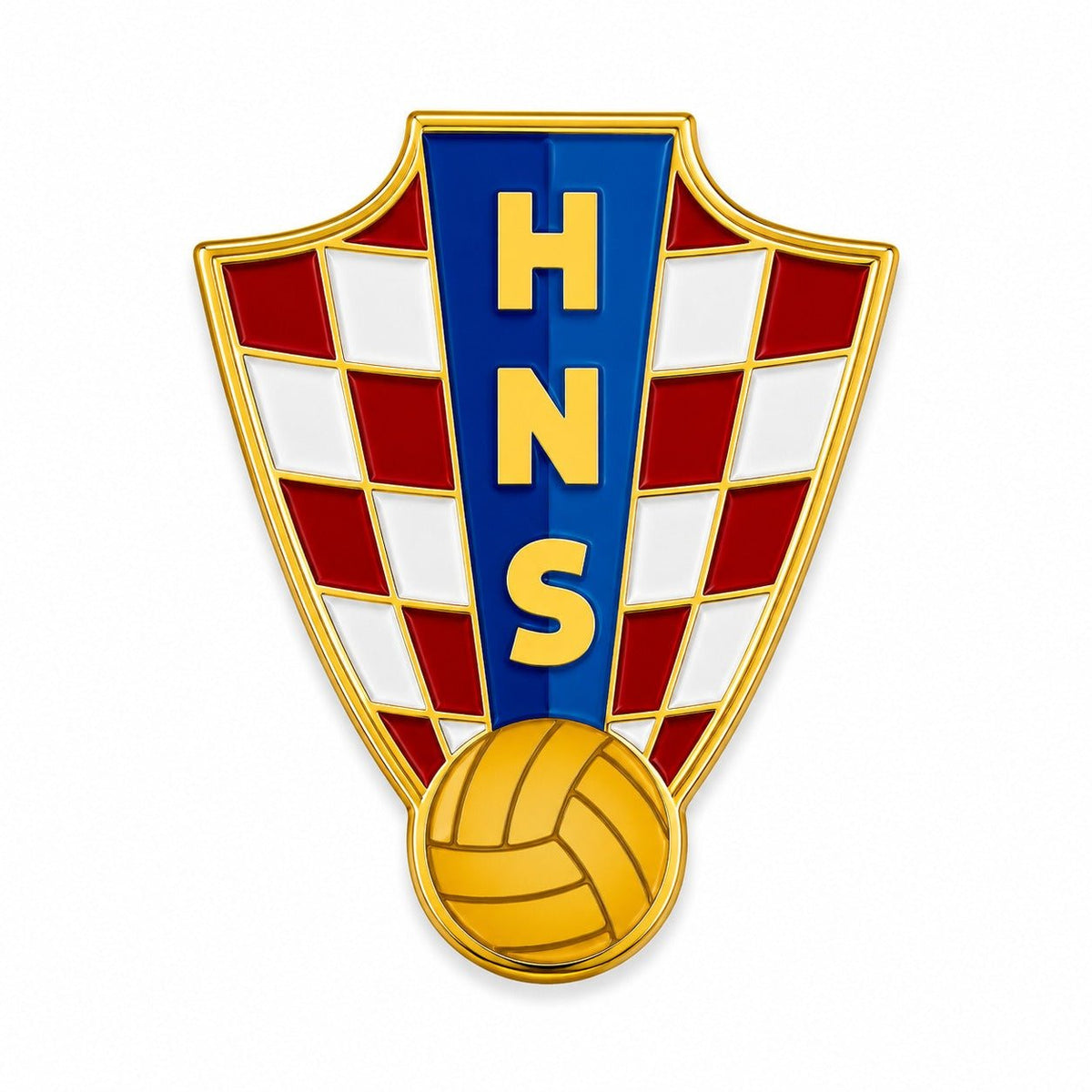 Croatian Football Federation HNS Enamel Pin | SoccerWearhouse