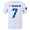 Nike Inter Milan Juan Cuadrado Away Jersey w/ Champions League + Copa Italia Patches 23/24 (White/Lyon Blue)