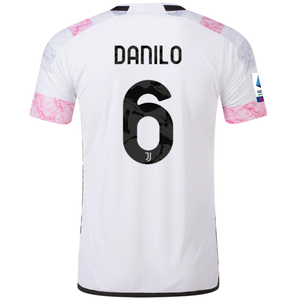adidas Juventus Authentic Danilo Away Jersey w/ Serie A Patch 23/24 (White)