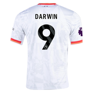 Nike Liverpool Darwin Nunez Third Jersey w/ EPL Patch 24/25 (White/Pure Platinum)