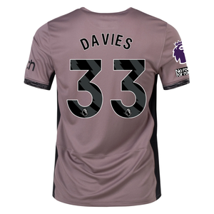 Nike Tottenham Ben Davies Third Jersey w/ EPL + No Room For Racism Patches 23/24 (Taupe Haze/Diffused Taupe)