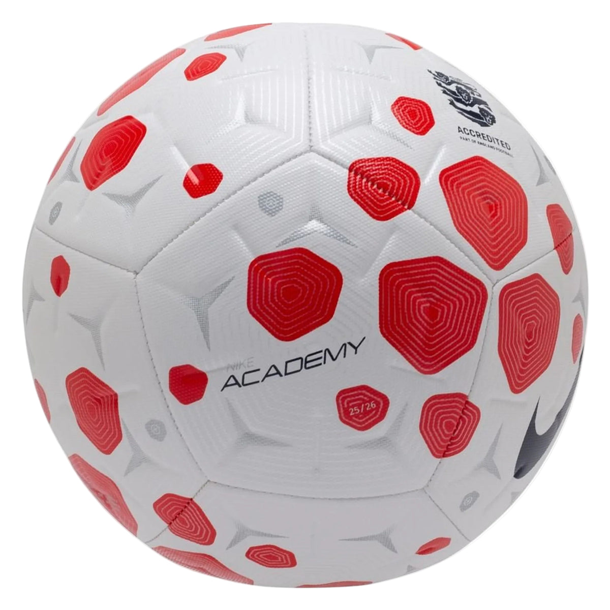Nike England FA Academy Soccer Ball (White/Red)