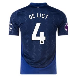 adidas Manchester United Matthijs de Ligt Away Jersey w/ EPL Patch 24/25 (Night Indigo)