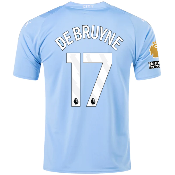 Puma Manchester City Kevin De Bruyne Home Jersey w EPL No Room