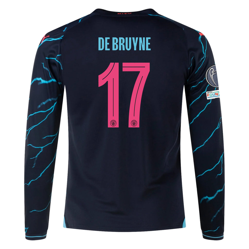 Puma Manchester City Kevin De Bruyne Third Long Sleeve Jersey 