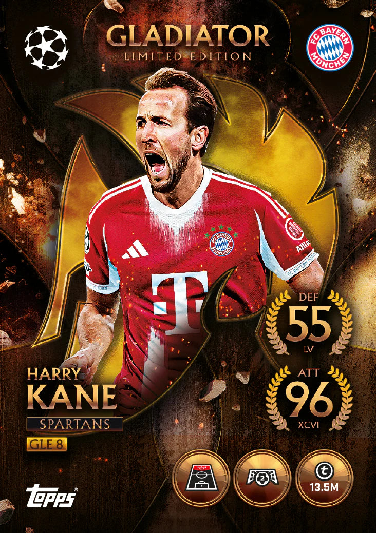 Topps Match Attax 25/26 Gladiators Mega Tin Spartans – Exclusive Trading Cards Collection