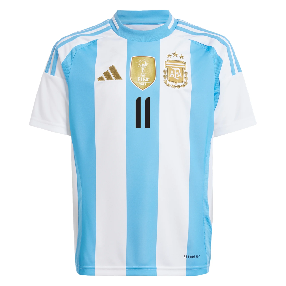 adidas Youth Argentina Angel Di Maria Home Jersey 24/25 (White/Blue Bu