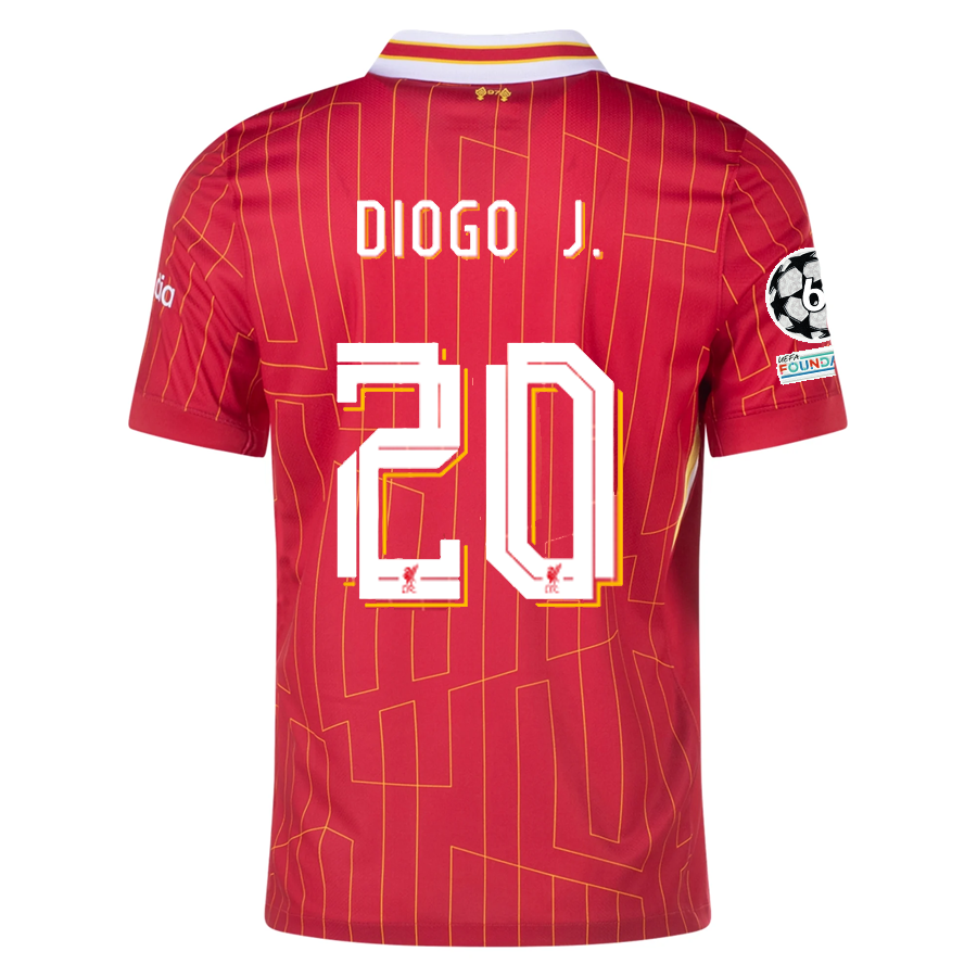 Nike Liverpool Diogo Jota Home Jersey w Champions League Patches 24 2 Soccer Wearhouse