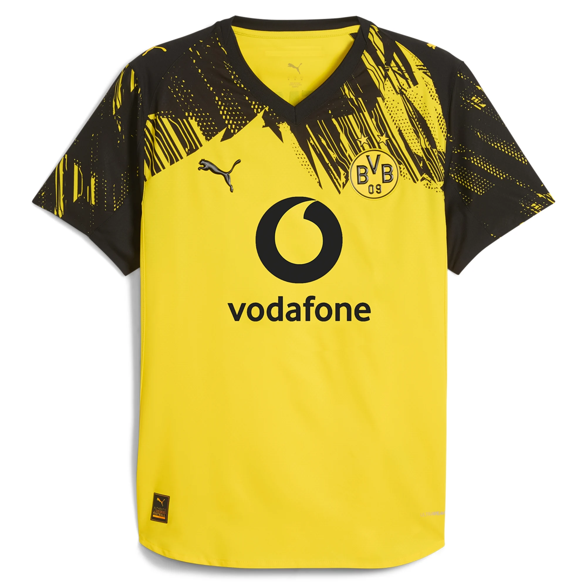 Puma BVB Dortmund Authentic Home Jersey 25/26 (Faster Yellow/Puma Black)