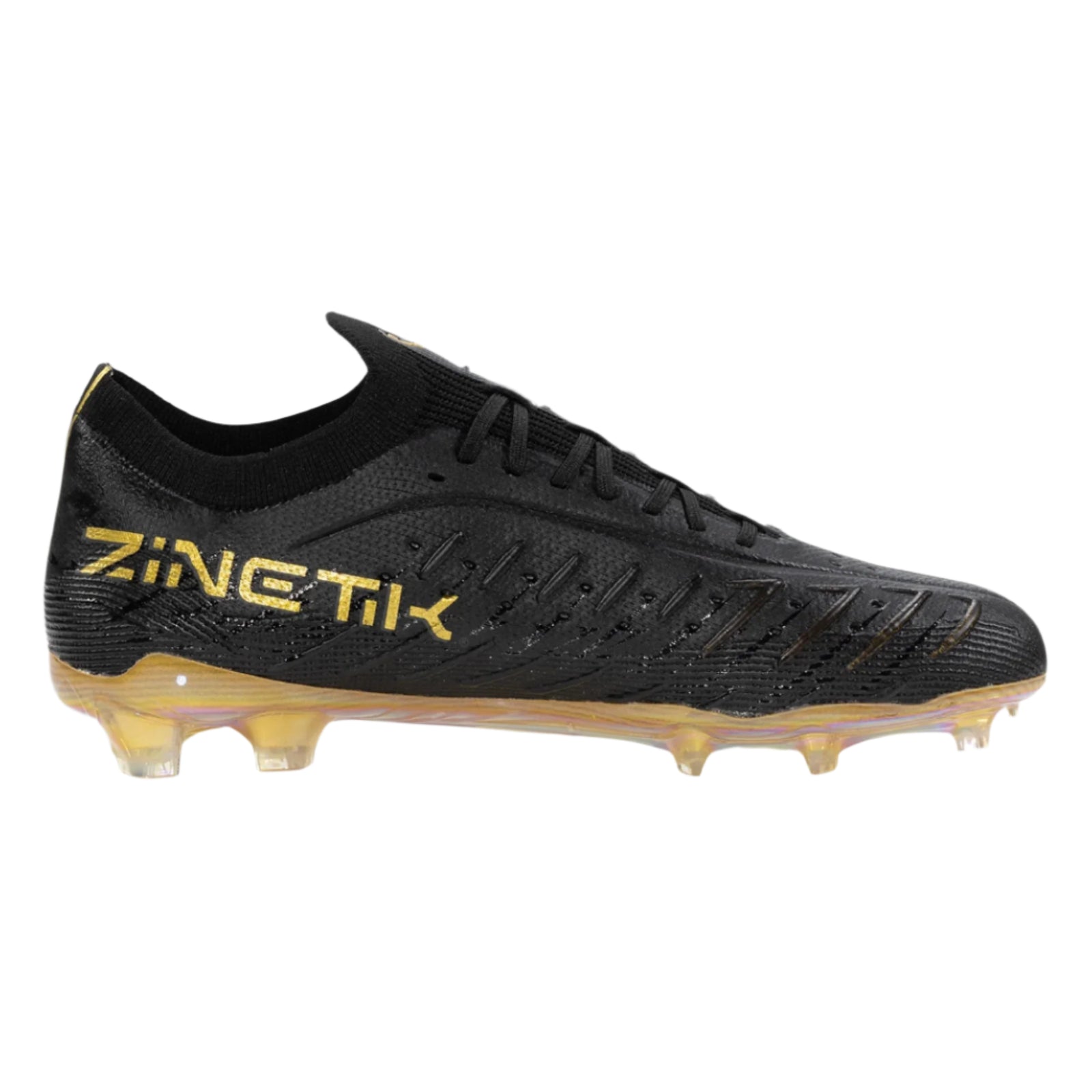 Charly Zinetik PFX Firm Ground Soccer Cleats (Black/Gold)