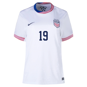 Nike Womens United States Crystal Dunn Home Jersey 24/25 (White)