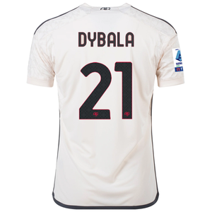 adidas A.S Roma Pablo Dybala Away Jersey w/ Serie A Patch 23/24 (Beige)