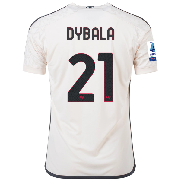 adidas A.S Roma Pablo Dybala Away Jersey w Serie A Patch 23 24