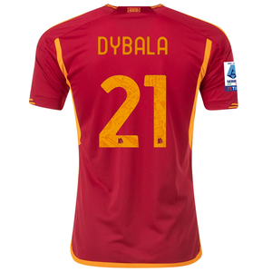 adidas Roma Paulo Dybala Home Jersey w/ Serie A Patch 23/24 (Team Victory Red)